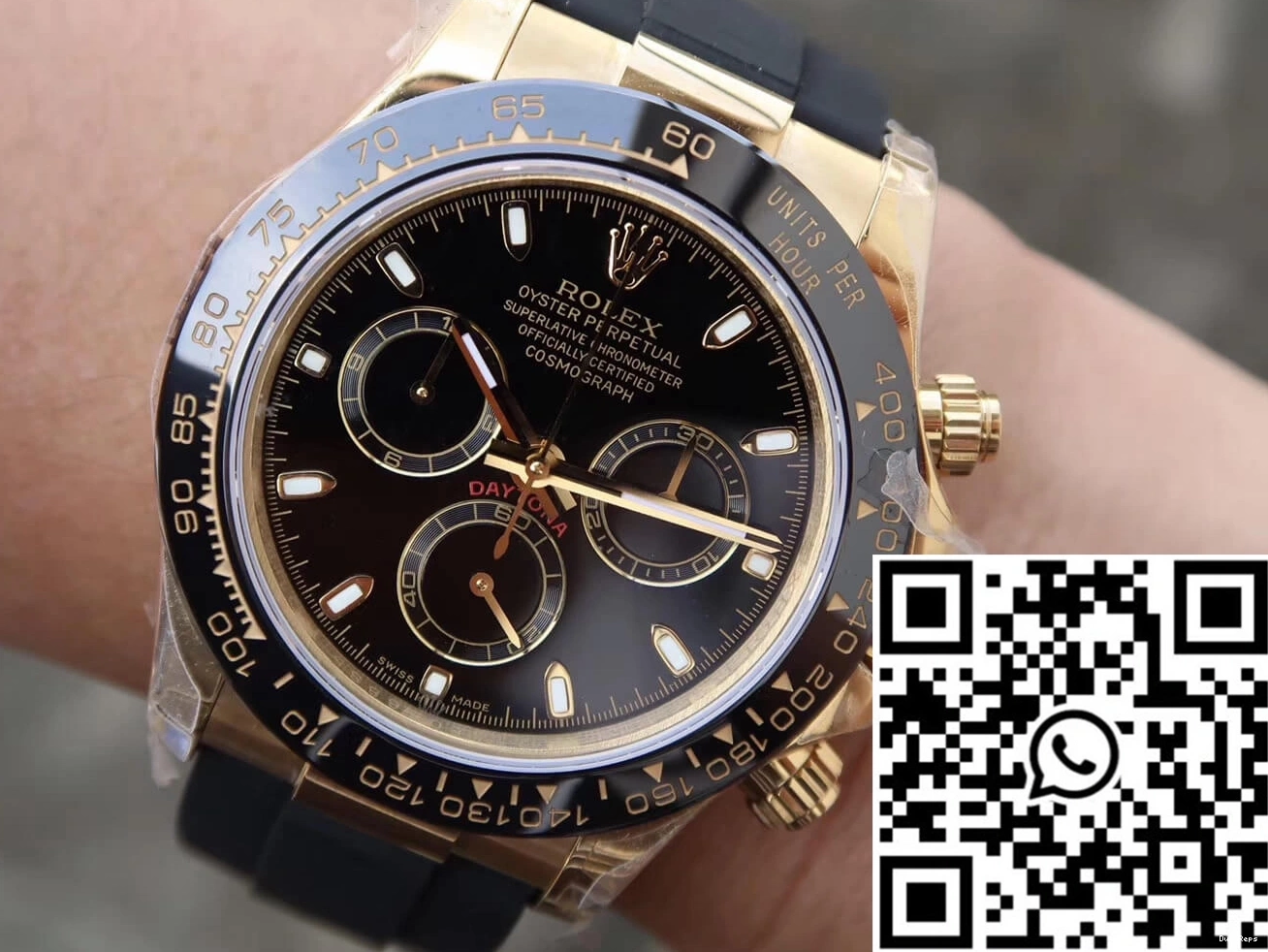 Daytona JH Cosmograph Rolex Factory Dial Black M116518ln-0043 0709